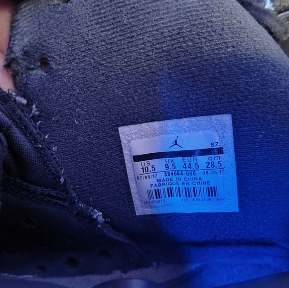 Air Jordan Retro 6 M 10.5 UNC - Picture 5 of 8